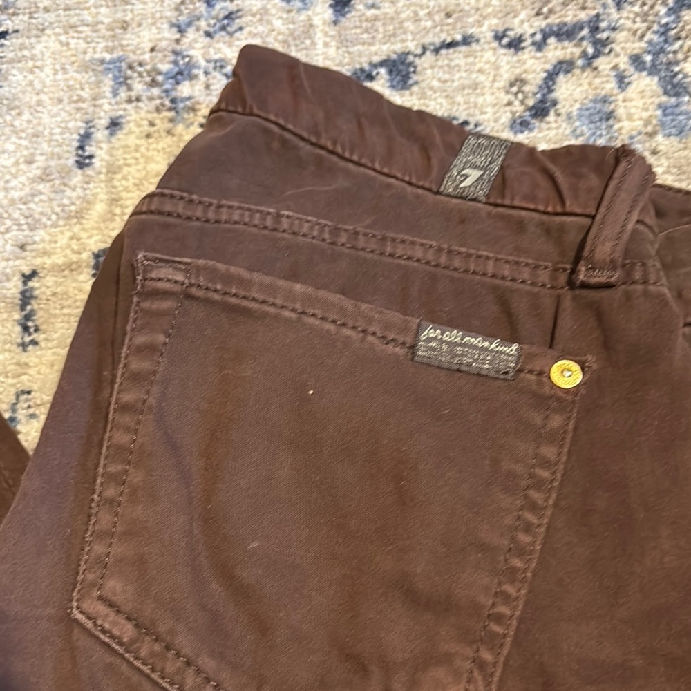 Brown Straight Leg Denim Jeans - Picture 3 of 8